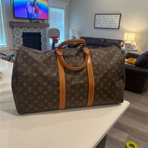 Louis Vuitton Brown Monogram Travel Duffel